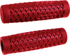 ODI Vans Grips Red 7/8 Inch Classic Waffle Motorcycle Pair - Classic Vans pattern grips in red for 7/8" bars