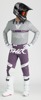 Thor Sportmode Flite Jersey Gray/Purple/White Men's Large - Athletic fit, moisture-wicking racewear jersey, size L