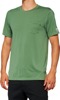100% Men's Mission Athletic Tee Olive Size M 100% Men's Mission Athletic Tee Olive Size M