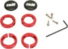 ODI Lock Jaw Clamps Red 4 Pack for 7/8 Inch Handlebars - Lock-on grip clamps, red, fits 7/8" handlebars