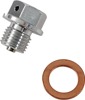 Moose Magnetic Drain Plug M12x1.25x10mm Anodized Silver Aluminum