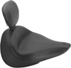 Mustang Vintage Solo Seat w/Driver Backrest Black Fits Yamaha
