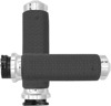 Memory Foam Grips - Chrome - For Harley w/Cable Throttle Memory Foam Grips - Chrome - For Harley w/Cable Throttle