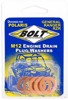 BOLT Engine Drain Plug Washer M12x20 Copper 5 Pack - M12x20 copper drain plug washers, 5 pack