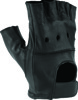 Kuryakyn Diamond Shorty Gloves Black Women's Large - Women's shorty gloves in black, size large