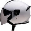 Z1R Road Maxx 2.0 Helmet White Gloss Small - Open face helmet with sun visor