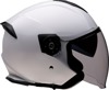 Z1R Road Maxx 2.0 Helmet White Gloss Small - Open face helmet with sun visor