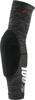 100% Teratec Elbow Guards Heather Gray Black Unisex Size S - Slip-on elbow guards for adult bicycle riders