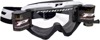 3450 Black / White Riot Goggles - Clear Lens w/ Roll-Off System
