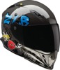 Z1R Nemesis Distro Helmet - Large, Gray/Gloss - Full face helmet with drop-down sun visor