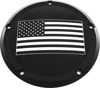 Custom Engraving 6 Bolt M8 Softail Derby Cover American Flag Black For Harley