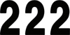 Factory Effex 4" Pro Numbers Black #2 Decals Pack of 3