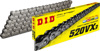 DID 520VX3 X-Ring Chain 108 Links Natural Finish - Pro VX3 X-Ring chain, 108 links, 520 pitch