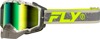 FLY RACING Zone Snow Goggle Grey/Hi-Vis Green Mirror - Snow goggle with dual pane lens FLY RACING Zone Snow Goggle Grey/Hi-Vis Green Mirror - Snow goggle with dual pane lens