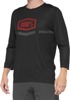 100% Airmatic 3/4 Sleeve Jersey Black/Red Men's XL - Mountain bike jersey, men's XL, Black/Red