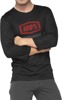 100% Airmatic 3/4 Sleeve Jersey Black/Red Men's Medium - Men's 3/4 sleeve jersey, black/red, size M