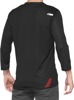 100% Airmatic 3/4 Sleeve Jersey Black/Red Men's Medium - Men's 3/4 sleeve jersey, black/red, size M