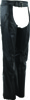 Kuryakyn Plains Leather Chaps Black Womens XL - Womens leather riding chaps, XL, Black