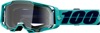100% Armega Goggles Esterel Teal Clear Lens Adult Unisex - Premium clear lens goggles for offroad and motocross