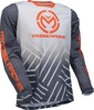 Moose Sahara Offroad Jersey Men's Small Gray Orange White - Lightweight ventilated jersey for off-road riding
