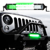 XKGLOW 2-in-1 30" LED Light Bar White & Green Flood Spot Combo