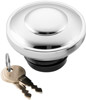 Non-Vented Screw In Locking Gas Cap - For Late 96-18 Harley Davidson w/ L.H. Threads