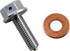 Moose Magnetic Drain Plug M8x1.25x25mm Silver w/ Washer