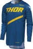 Thor Youth SPORTMODE Brave Jersey Blue Yellow XL - Athletic fit racing jersey for youth riders