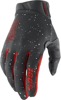 100% Ridefit Mars Gloves Gray/Red Small Men's - Lightweight, touchscreen MX gloves in Gray/Red, size S