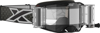 EKS Brand Lucid Goggle Race Pack Black/White Zip Off Clear Lens - Offroad goggles with Zip-Off film system, Black/White