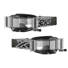 EKS Brand Lucid Goggle Race Pack Black/White Zip Off Clear Lens - Offroad goggles with Zip-Off film system, Black/White