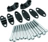 BikeMaster Aluminum Handlebar Risers 1-1/8in Black - 1-1/8 inch black aluminum handlebar risers