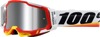 100% Racecraft 2 Goggles Mirror Silver Flash Adult Arsham Red - Mirrored lens offroad goggles, adult size, Arsham Red