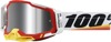 100% Racecraft 2 Goggles Mirror Silver Flash Adult Arsham Red - Mirrored lens offroad goggles, adult size, Arsham Red