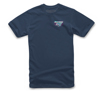 Alpinestars Racing Tri Tee Navy Large - Short sleeve cotton tee, Navy, Size Large