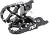 FLO Motorsports Pro Series Foot Pegs Black For Honda/Kawasaki 50/70/110