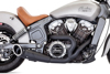 Turnout 2-1 Black Full Exhaust - For 15-18 Indian Scout