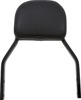 Cobra Detachable Mini Square Backrest Black for For 07-17 HD Softail