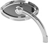 Arlen Ness Chrome Cats Eye Mirror Short Stem Left 13-131