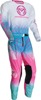 Moose Sahara Jersey White Blue Pink Men's Medium - Lightweight mesh jersey for off-road riders