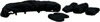 Moose Offroad Bench and Bucket Seat Cover Black For Polaris Ranger - Black seat cover set For Polaris Ranger UTV
