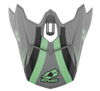EVS T3 Works Visor - Matte Grey/Green/Black EVS T3 Works Visor - Matte Grey/Green/Black