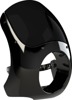 Burly Brand Outlaw Fairing Black Universal Fit 5-3/4in Headlight - Universal fairing for 5-3/4in headlights, fits 35-49mm forks