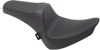 Predator Smooth Vinyl 2-Up Seat Black Foam - For 00-05 FXST, 00-17 FLST, 00-06 FLSTF