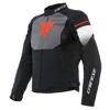 Dainese Air Fast Tex Jacket Black/Gray/White Size 48 - Lightweight textile motorcycle jacket, Size 48
