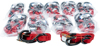 Fire Power 1 Inch Tie-Downs Red 10 Pairs - 1" x 68" cam buckle tie-downs, 10 pairs, Red