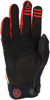 Answer 25 Peak Flo Gloves Black/Red/White Youth - Small - Youth motocross gloves in Small size