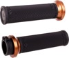 ODI Rufian Lock On Grips Black/Bronze Cable Throttle - Performance grips for cable throttle V-Twin motorcycles