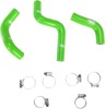 Green Race Radiator Hose Kit w/Clamps - For 14-21 Kawasaki KX100 KX85