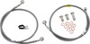 Stainless Steel Front Brake Line Kit - 2 Lines - For 02-07 Honda 919/CB900F